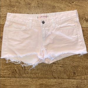 J Brand Light Pink Cut-Off Shorts